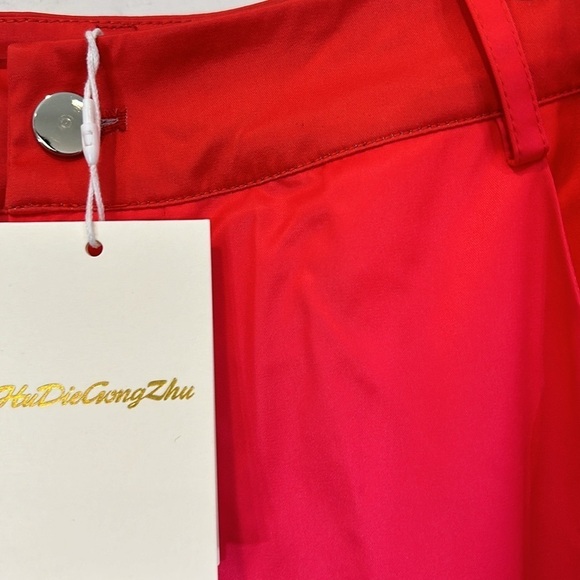 Dolls kill HUDIEGONGZHU Hot Pink DIAMOND PRINT Y2K Mariah PANTS women’s large - Picture 3 of 8